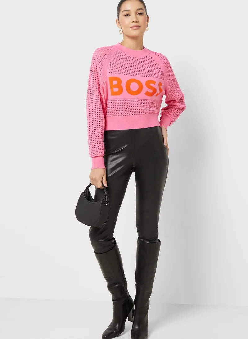 BOSS Logo Knitted Sweater