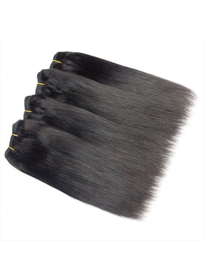 Selina حزم مع إغلاق، شعر برازيلي نقي مستقيم، 12a حزم شعر بشري، إغلاق جزء حر، شعر برازيلي 4 حزم مع إغلاق، 100% شعر بشري غير معالج مع إغلاق دانتيل (8) - Image 3