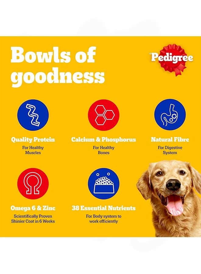 Pedigree Chicken And Vegetables Adult Dry Dog Food - 10 KG - Image 2