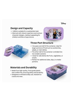 Disney Stor Rectangular Food Container With Removable Compartments 1190 Ml
Frozen Trust The Journey  - Image 4