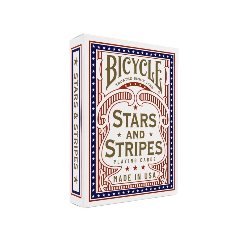 Bicycle Stars and Stripes Playing Card, American Playing Cards, American Flag Design, 1 Deck - Image 1