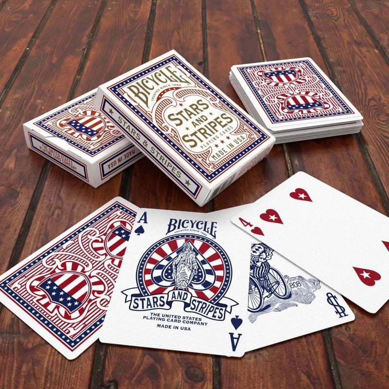 Bicycle Stars and Stripes Playing Card, American Playing Cards, American Flag Design, 1 Deck - Image 3