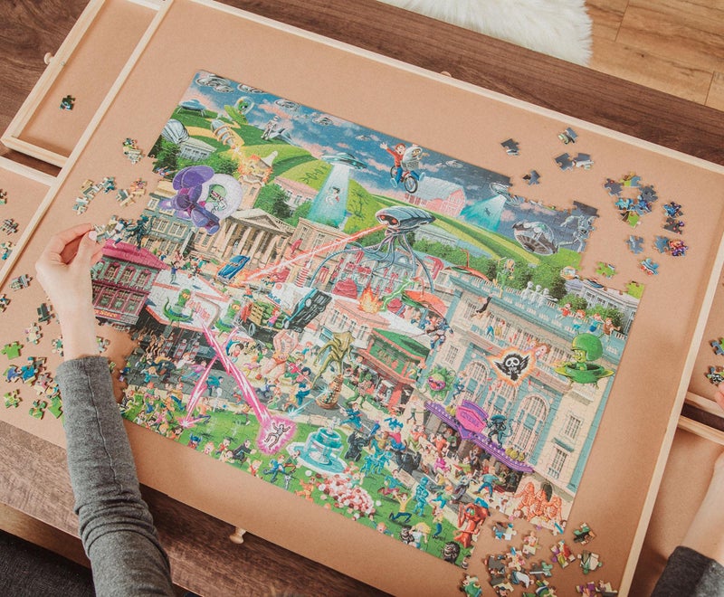 Toynk Alien Attack Sci-Fi Classics 1000-Piece Jigsaw Puzzle for Adults | Interactive Brain Teaser, Educational Toys & Games, Home Activities Building Kit for Creative Play | Nostalgic Gifts and Collectibles - Image 5