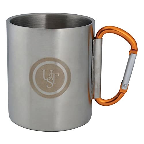 ust KLIPP Biner Mug 1.0 with 9 Fl Oz Capacity, Carabiner Handle and Stainless Steel Construction for Hiking, Camping, Backpacking, Travel and Outdoor Survival, Single, One Size - Image 1