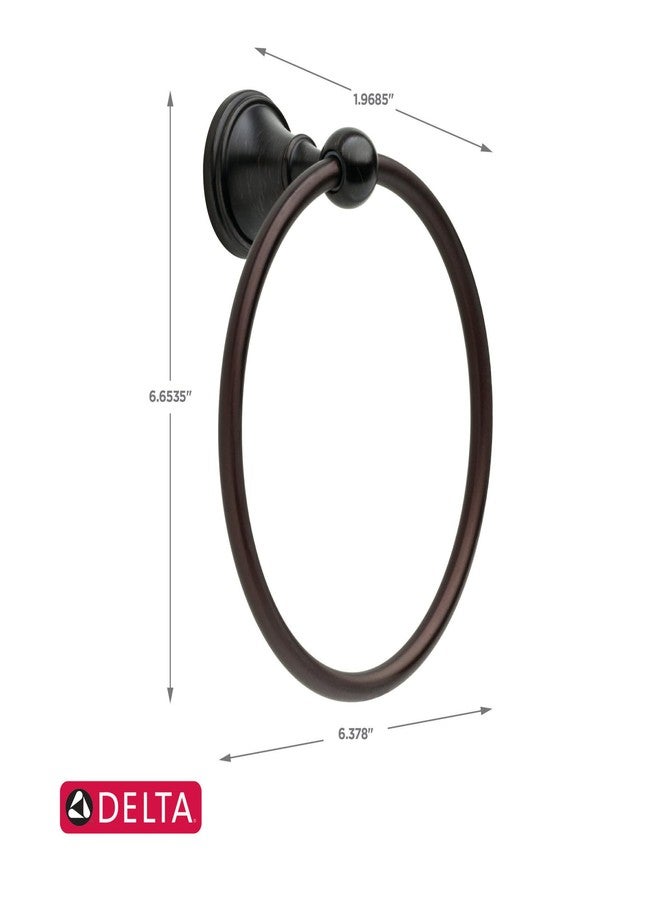 DELTA FAUCET 138034 Crestfield, Bath Hardware Accessory, Towel Ring, Venetian Bronze - Image 5