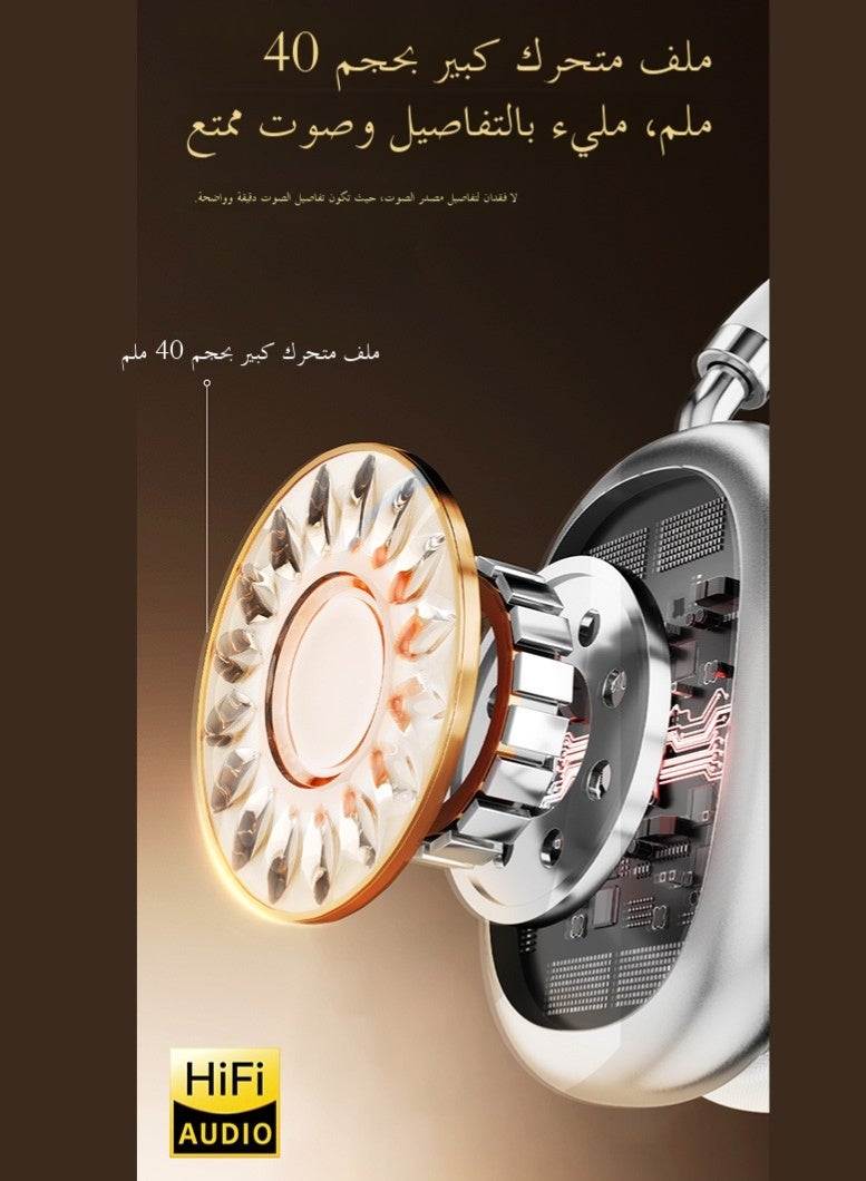 max300 سماعة بلوتوث ، بلوتوث 5.4 ، أدى عرض الكريستال السائل ، الغمر 8D ستيريو مرحبا فاي تأثير الصوت مع بيسا دولبي الفضاء ، صدمة باس ، تأثير الصوت ، ودعم بلوتوث ، بطاقة TF اثنين من طريقة التبديل - Image 4