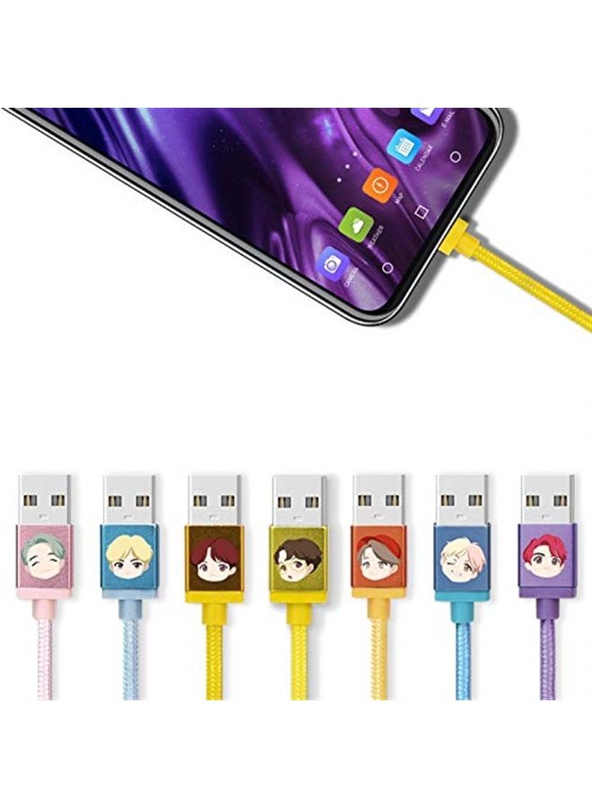BTS Character Cables TinyTAN MFI Certified USB Cable_Jungkook Compatible with iPhone 11/Pro/Xs/XS Max/X/8/7 IPad Charger - Image 1