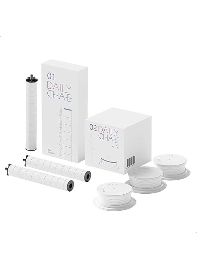 Filter Combo A - Sediment Filter And Antimicrobial Acf Filter - Eliminates 99.99% Of Bacteria, Heavy Metals, Chemicals, Rust, Odors From Tap Water - For Whole Family - Made In Korea