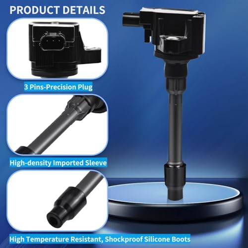GAGOLCAR UF781 Ignition Coil (Set of 1) Compatible with Honda Accord CR-V Civic Insight RDX 2017-2021 1.5L 2.0L L4 Replacement for CM11-124A - Image 3