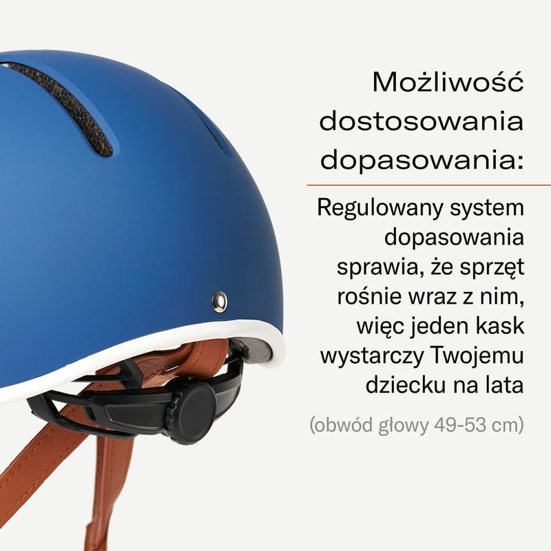 Thousand Kids Helmet â€“ Free Reflective Sticker Pack to Customize, No Pinch Magnetic Buckle, Multi Sport Safety CSPC ASTM CE Certified â€“ Jr Collection (Blazing Blue, Nylon Straps) - Image 2