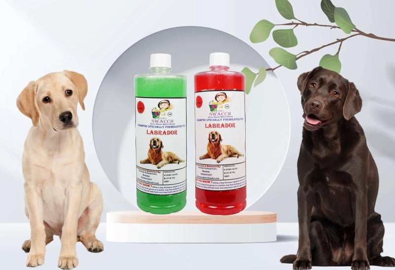 SWACCH Shampoo Specially FORMULATED for Labrador (1 Litre) (Combo Pack of 2) Jasmine & NEEM ALOVERA - Image 1