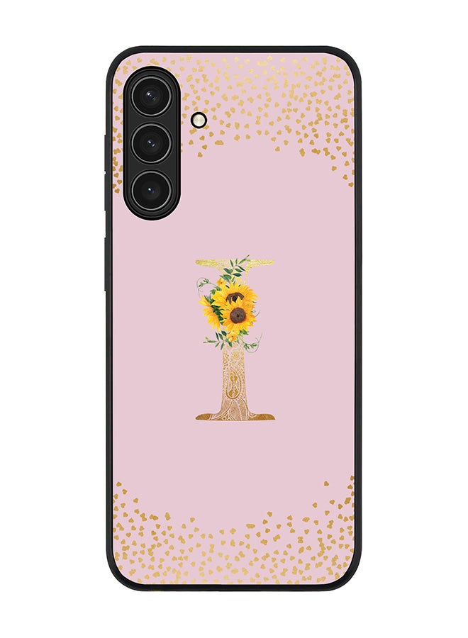 Stylizedd For Samsung Galaxy A17 / A17 4G Case,Slim fit Camera Protection, Shockproof Thin Phone cover  - Custom Floral Monogram - I  (Pink )