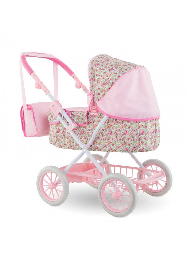 Corolle عربة كورول مونس غران بوبون - مقبض قابل للتعديل، تصميم قابل للطي، لدمى الأطفال بحجم 14"، 17" و 20" - Image 2