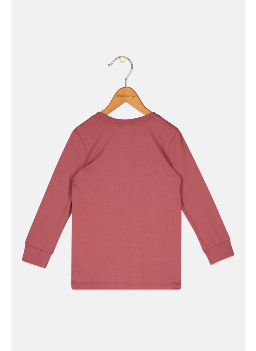 Cotton On Kids Toddlers Boy Graphic Print Long Sleeve Sweater, Mauve  - Image 2
