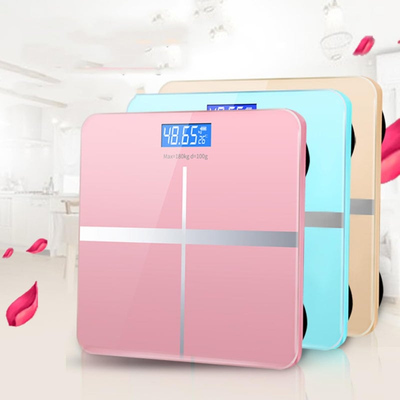 USB Rechargeable Smart Digital Body Weight Scale Rose Gold with LCD Display - Image 5