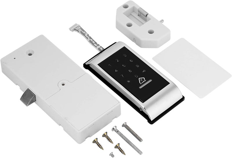 1x Touch Keypad Lock, Electronic Cabinet Lock Password Key Access Lock Digital Electronic Security Cabinet Coded Locker(silver) - Image 3