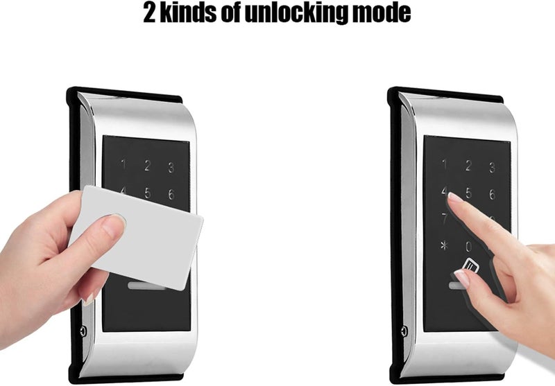 1x Touch Keypad Lock, Electronic Cabinet Lock Password Key Access Lock Digital Electronic Security Cabinet Coded Locker(silver) - Image 4