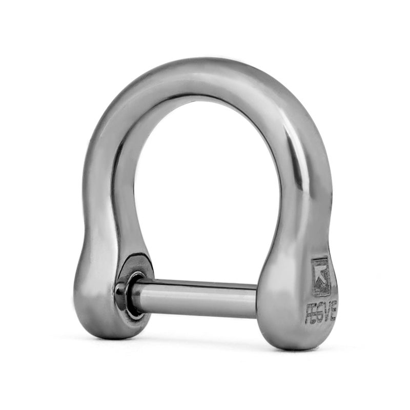 TISUR Titanium DRings with Screw Shackle U Shape Key Chains Rings Car Keys Tools DIY Leather Craft PurseWallet Buckle 1 pcs Polished Tiny