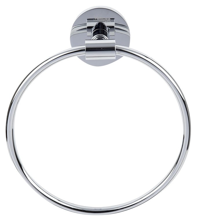 VLF11003 100 BRASS TOWEL RING WALL MOUNTED HANGER CHROME FINISH CLOTH HANGING BATHROOM ACCESSORY NAPKIN HANG FOR SEAMLESS LUXURIOUS DECOR