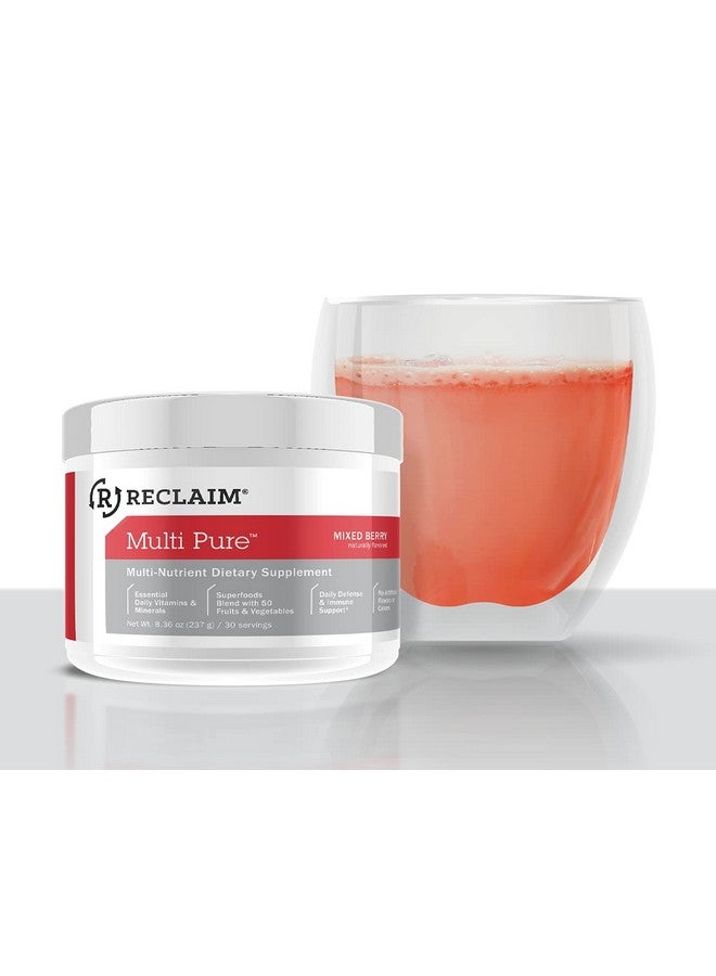 Complete Nutrition Reclaim Multi Pure Mixed Berry, Digestive and Immune Support, Vitamin and Mineral Supplement (30 Servings), 8.36 Ounce, (RC-BERY-030-SV) - Image 1
