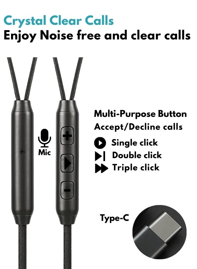 Type-C Wired Earphones with Deep Bass Boost, Rugged Build, Noise Isolation & Crystal-Clear Audio—Perfect for Music, Calls & Daily Use - Image 2