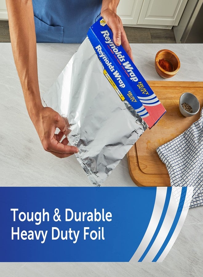 Reynolds Wrap Heavy Duty Aluminum Foil Roll, Thick Heavy Duty Foil for Added Strength and Durability, Secure Easy Open and Close Tab, 12 Inches Wide, 130 Sq. Ft. - Image 5
