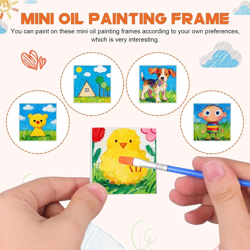 ibasenice 24Pcs Cotton Canvas Panels for Oil Drawing DIY Blank Art Boards with Tight Stretch and Wrapped Corners Versatile Painting Frames for Beginners and Hobbyists Bulk Pack for Creative - Image 3