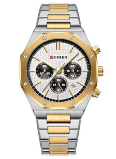 CURREN CURREN 8440M Men Quartz Bussiness Watch Stainless Steel Band Alloy Case Fashion Multifunction Wristwatch Abrastion Resistant Glass 3ATM Luminous Display Chronograph Calendar Date Watches  - Image 1