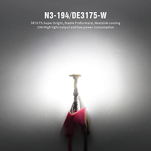 SIR IUS LED N3 DE3175 31MM 194 168 2825 Combo LED bulbs white Super Bright 300 Lumens 3030 Chipset for Japanese Car Truck Interiors Dome Map Door Courtesy License Plate Lights pack of 10 - Image 3