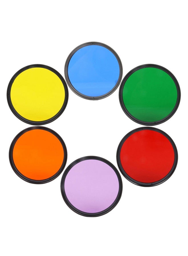 Panchromatic Filter Suit Red Filter Yellow Green Blue Film Machine 58/67/77/82mm Black And White Scenery Photography-Color:77mm-red - Image 3