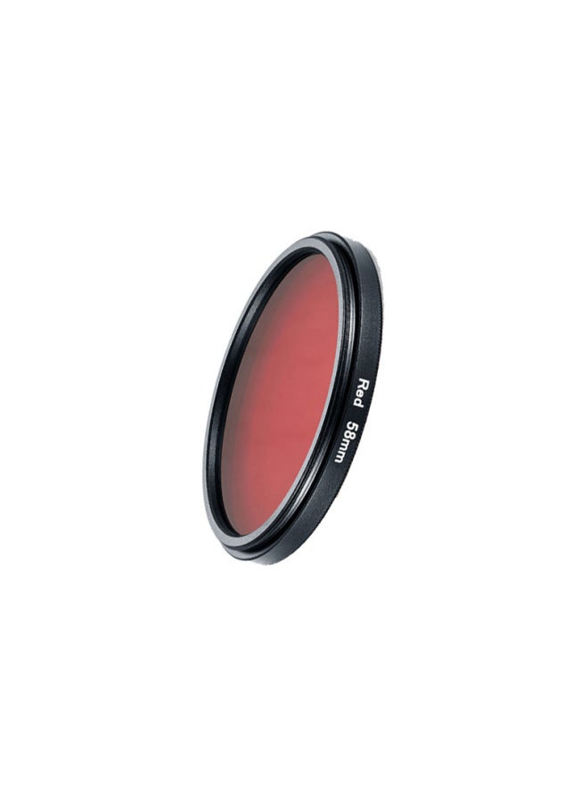 Panchromatic Filter Suit Red Filter Yellow Green Blue Film Machine 58/67/77/82mm Black And White Scenery Photography-Color:77mm-red - Image 1