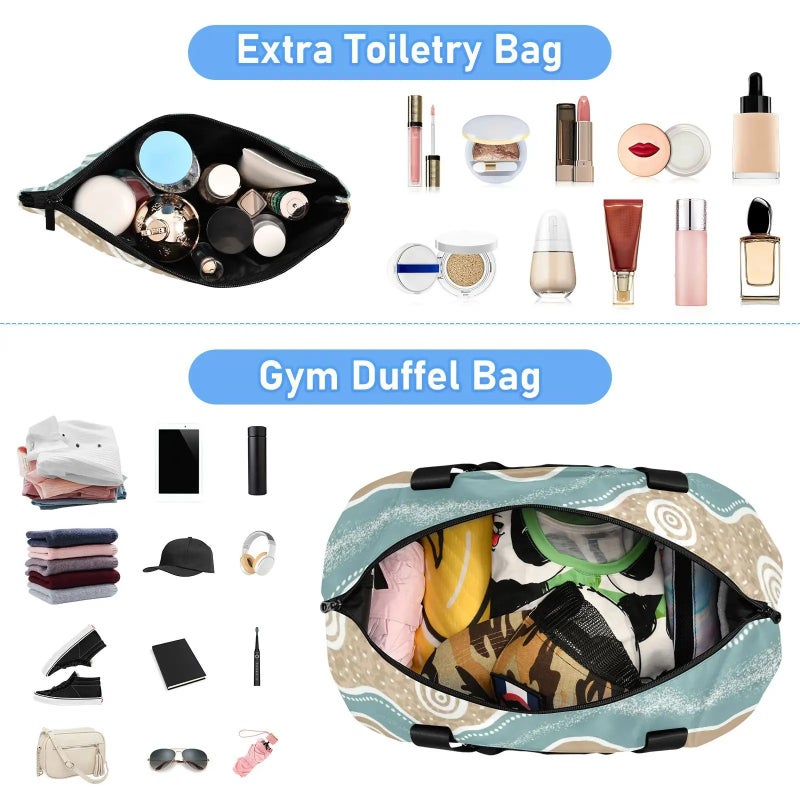 Bluejw 32L Foldable Travel Duffel Bag - Lightweight Sports Duffel Gym Bag - Large Capacity Weekender - Image 4