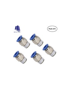 Generic PU Pipe & Fittings Polyurethane | Pneumatic Pipe Push in to Connect Fittings (Male Socket Pack of 5, 12mmx1/8")  - Image 3