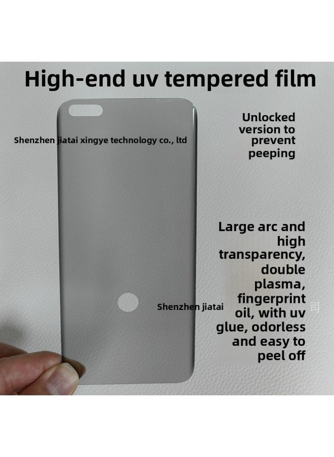 Generic - For OPPO FINDX8PRO UV Tempered Film RENO10 Anti-Fingerprint Coating FINDX3 RENO6PRO-Color:UV Anti-peeping Unlock Version-Size:FIND X6PRO/one Plus 12/ FINDX7ultra - Image 1