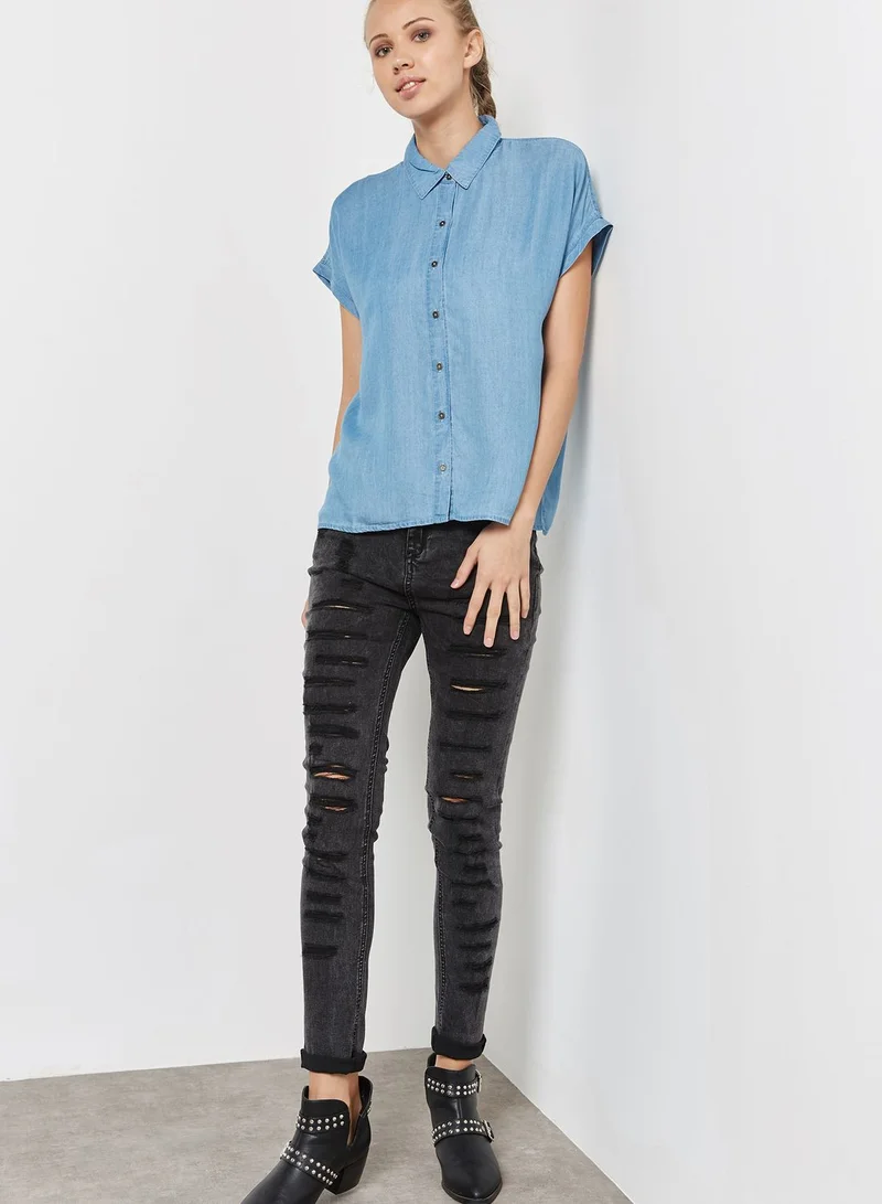 FOREVER 21 Essential Denim Shirt