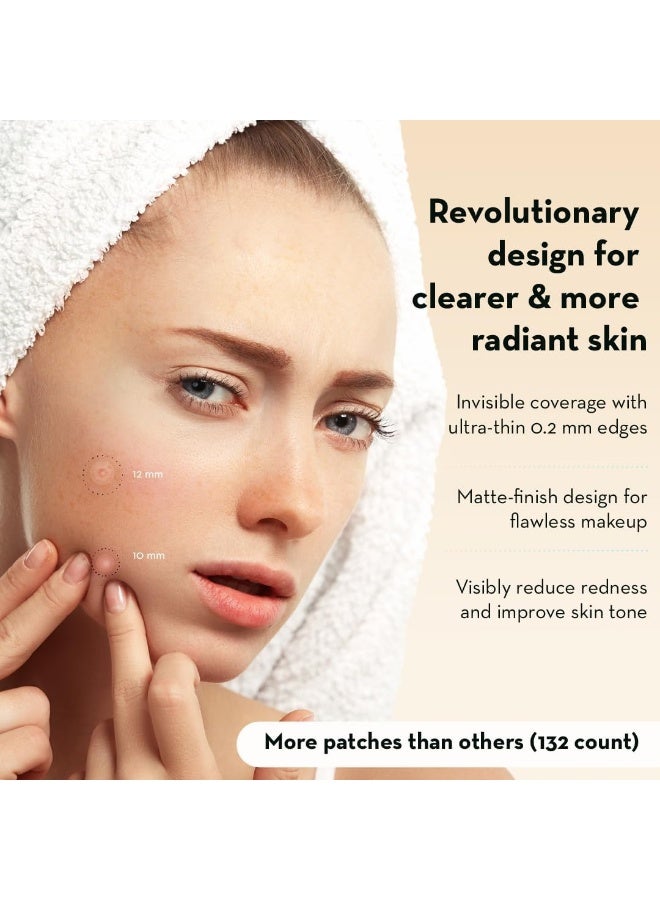 LE GUSHE K-BEAUTY Pimple Patches for Face (132 dots) - Hydrocolloid Acne Patch for Zits and Blemishes - Invisible Blemish Patches | Spot Cover Stickers for Glowing Skin | Korean Skin Care - Image 2