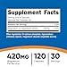 Nutricost Magnesium Citrate 420mg 120 Veggie Capsules 30 Servings Gluten Free NonGMO Supplement - Image 4