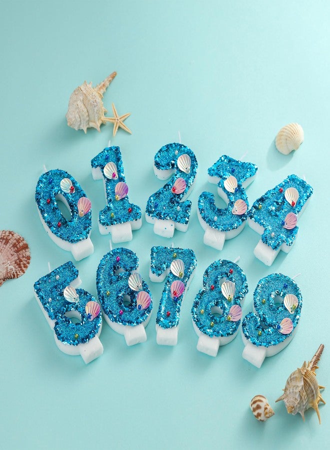 PHD CAKE Number 6 Mermaid Glitter Birthday Candles, Mermaid Themed Number Candles, Cake Number Candles, Party Celebration - Image 4