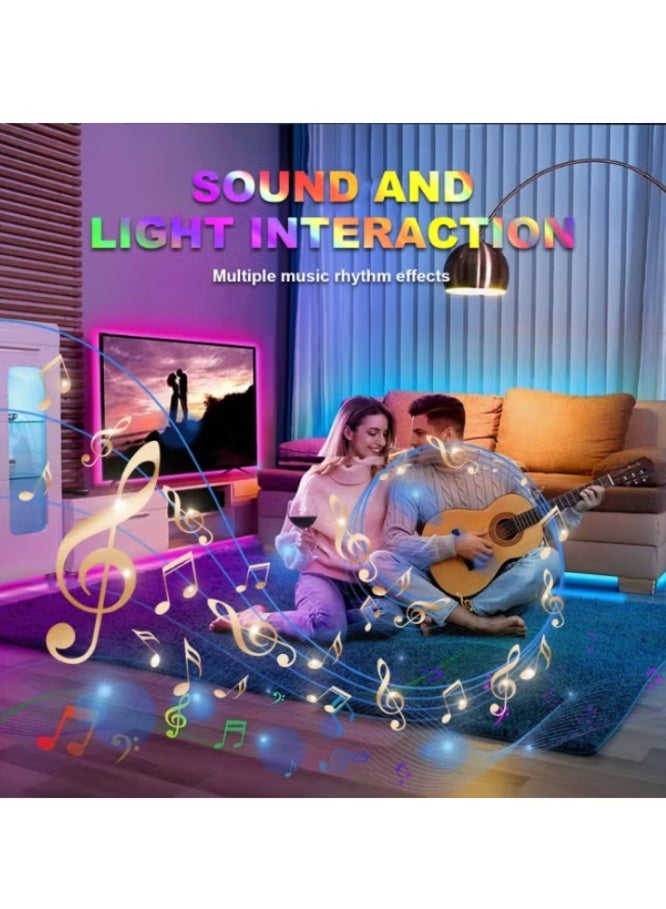 ELTRAZONE 3M RGB LED Neon Rope Light, Smart App Controlled RGBIC Strip Light, Music Sync & Timing, Infrared Remote, Flexible Neon Design with IP68 Protection for Bedroom, Gaming Room, Parties & Outdoor Decor - Image 1