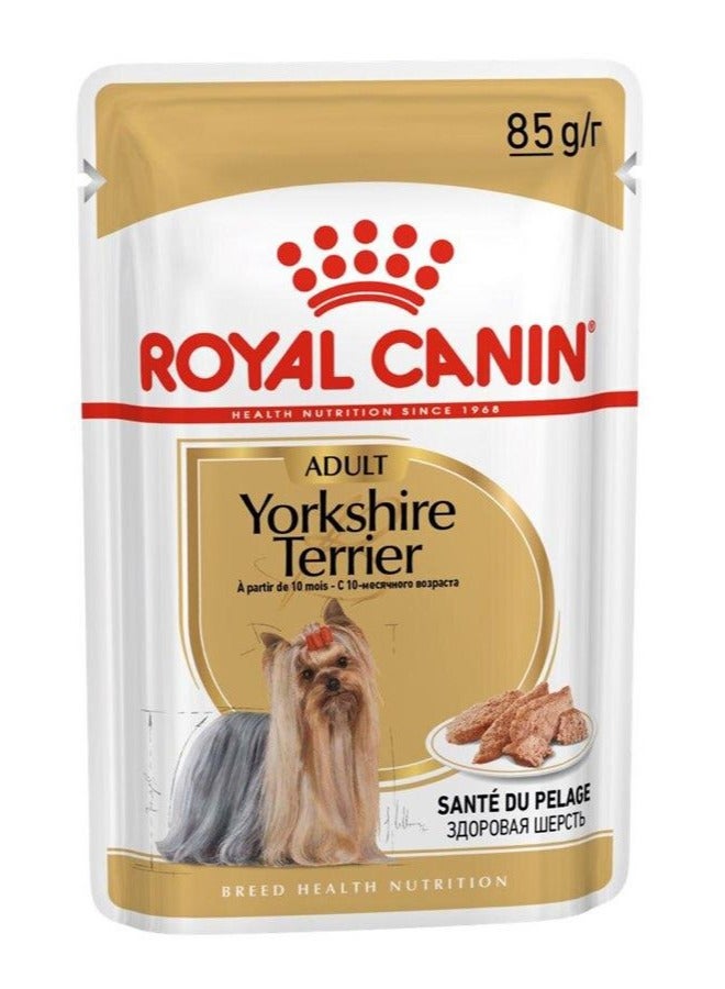 Royal Canin Breed Health Nutrition Yorkshire Adult (WET FOOD - Pouches) 12 x 85g - Image 1
