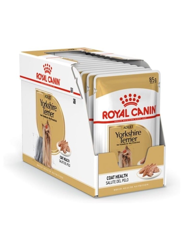 Royal Canin Breed Health Nutrition Yorkshire Adult (WET FOOD - Pouches) 12 x 85g - Image 2