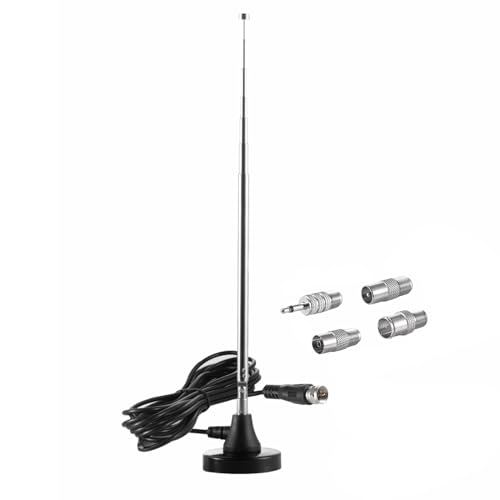 eifagur Strong Magnetic Base FM Radio Telecopic Antenna for Yamaha Pioneer Onkyo etc Bose Wave Music System FM Radio Bluetooth Home Stereo Receiver AV Audio Video Home Theater Tuner, Eifagur - Image 1