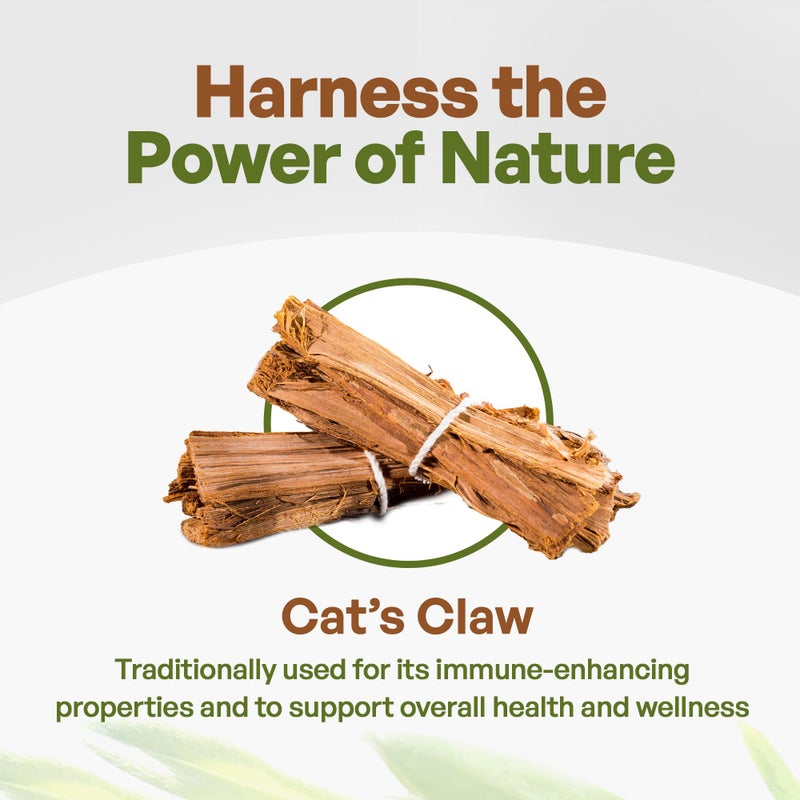 Go Nutra - Catâ€™s Claw Powder, Pure Cats Claw Herbal Supplement Wildly Harvested from Peru, All Natural UNA de Gato for Water, Tea, Juice, and More, Non-GMO, Gluten-Free, Vegan, 8 oz - Image 3
