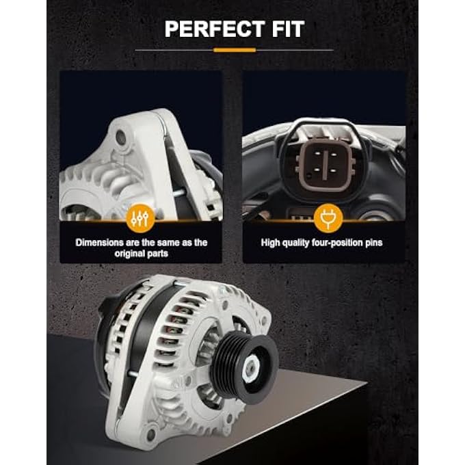 ROADFAR New Alternator Replacement for Acura for MDX 05-09, for Acura for RL 05-08, for Acura for TL 05-08, for Honda for Odyssey 05-07, for Honda for Pilot 05-08, for Honda for Ridgeline 06-08 11030 - Image 4