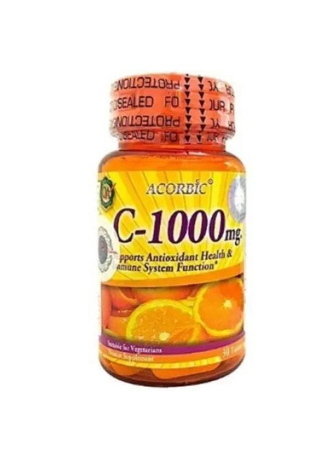 jp Acorbic C-1000MG, 30 Tablets  - Image 1