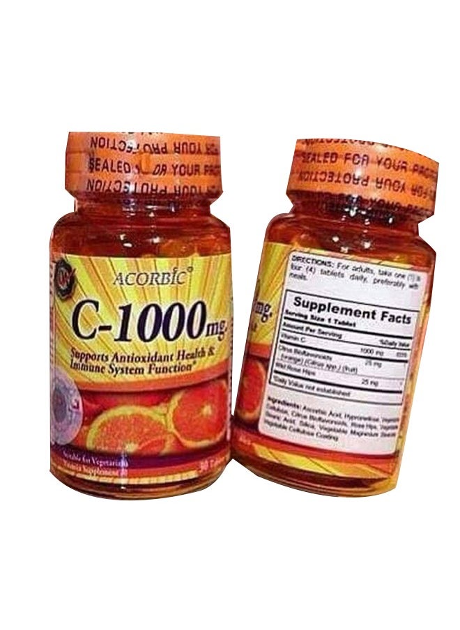 jp Acorbic C-1000MG, 30 Tablets  - Image 2