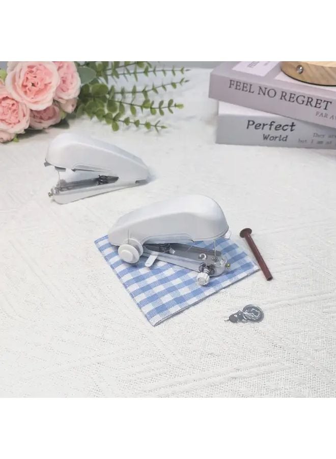 Portable Handheld Sewing Machine Manual Tool Adjustable Tension Random Color For Quick Repairs - Image 2