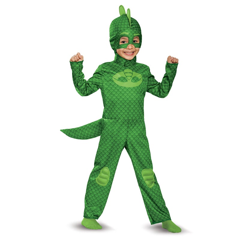 Disguise PJ Masks Gecko Costume for Toddlers, Official PJ Masks Costume Jumpsuit - Image 1