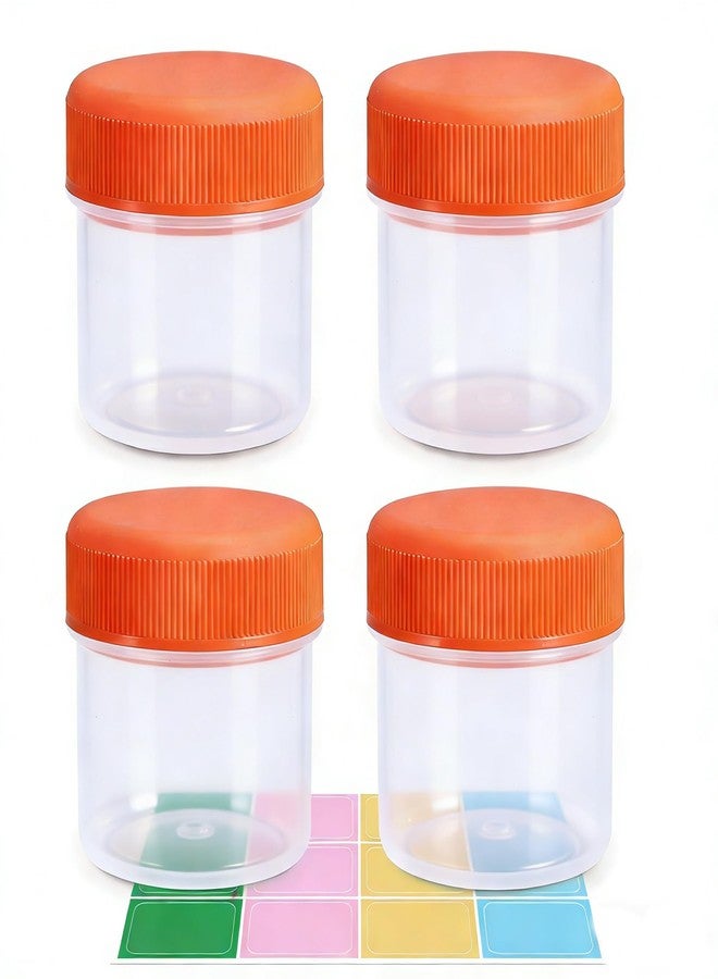 UMETASS Plastic Storage Containers with Lids Clear Food Containers for Meal Prep, Snack, Lunch, Kitchen Organizatio Containers for Freezer & Travel Use (Orange, 1, ounces) - Image 1