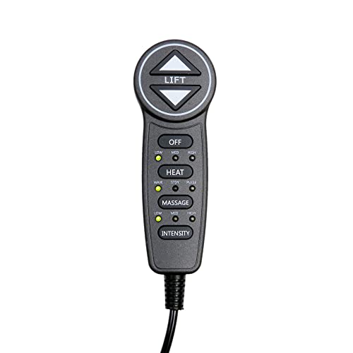 Fruhdi 5 Pin Prong MLSK55 A1 Hand Control Handset Remote with USB Heat and Massage for Lift Chairs Power Recliners